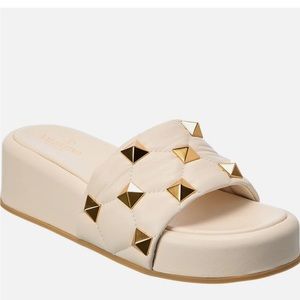 Valentino Garavani Studded Platform Slide Sandals